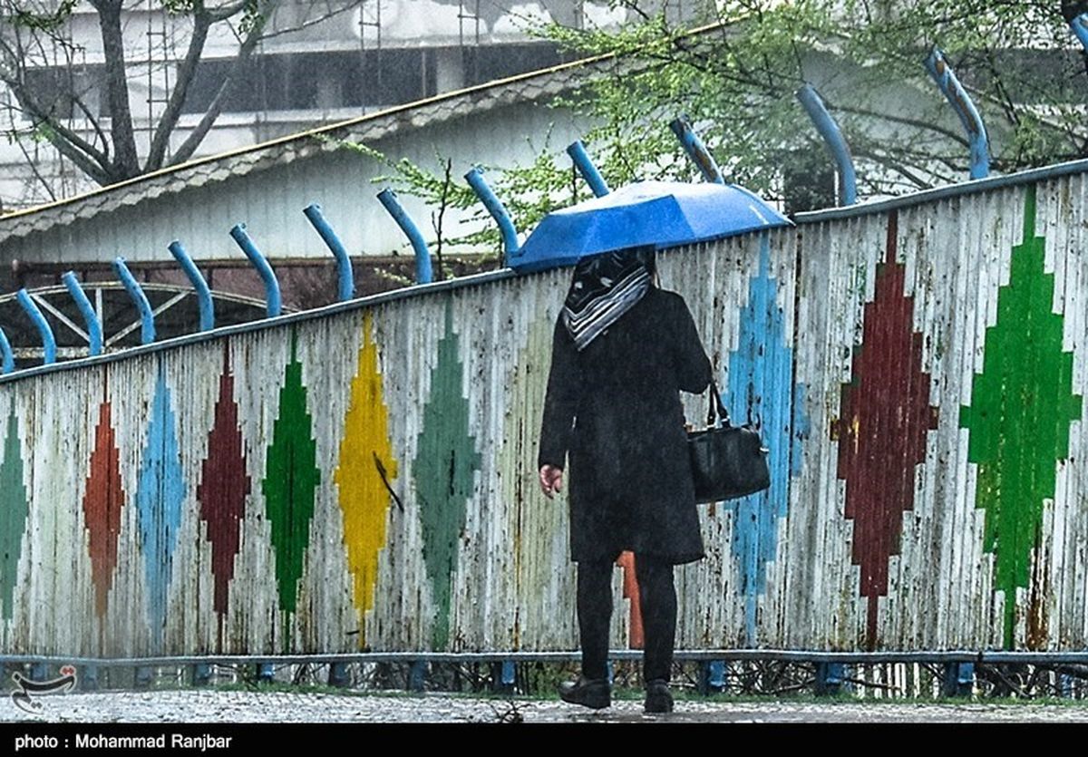 هوای غالب نقاط کشور آخر هفته بارانی است