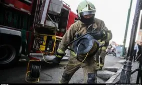 آتش‌سوزی در کارگاه تولید پوشاک در جاده خاوران / حادثه مصدومی نداشت