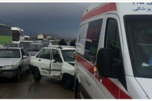 تصادف زنجیره‌ای در اتوبان زنجان - قزوین با 3 کشته و 24 مصدوم