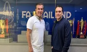 حضور سرمربی تیم امید در فدراسیون فوتبال تایلند