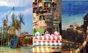 جدیدترین تفریح هیجان انگیز در جزیره کیش / پارک آبی شگفت انگیز +عکس های دیدنی