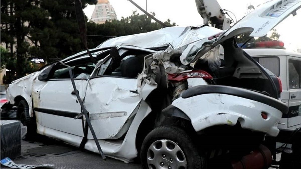 فوت دو نفر در تصادف اتوبان تهران-کرج