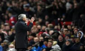 واکنش مورینیو بعد از شکست برابر شیاطین سرخ