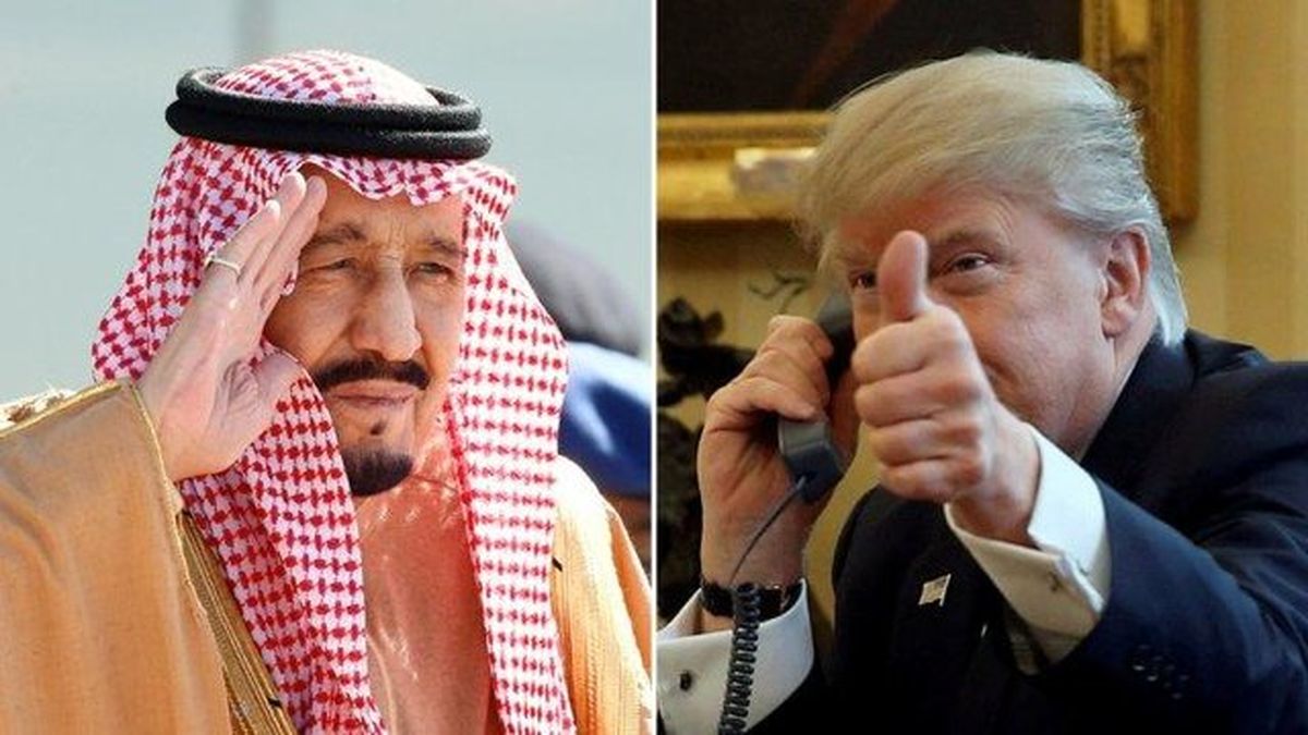 ترامپ: ملک سلمان گفته عامل حمله به پایگاه دریایی نماینده احساسات ملت عربستان نیست