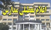 بارش برف برخی از مدارس مناطق استان زنجان را تعطیل کرد