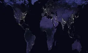جدیدترین نقشه از روشنایی شب کره‌زمین+ تصاویر