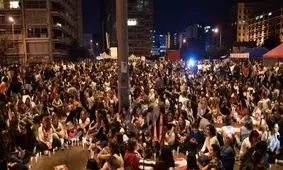 ادامه تظاهرات در مرکز بیروت