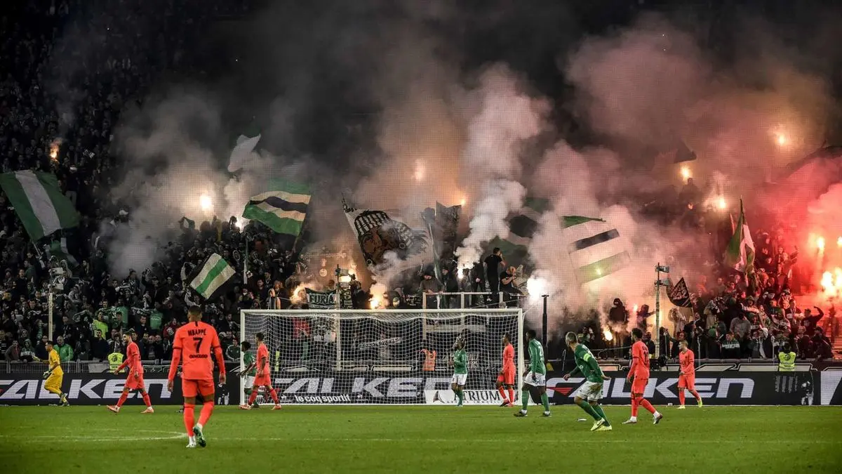 مجروح شدن سه هوادار در ورزشگاه سنت‌اتین