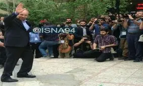 فیلم/ قالیباف برای ثبت نام در انتخابات وارد وزارت کشور شد