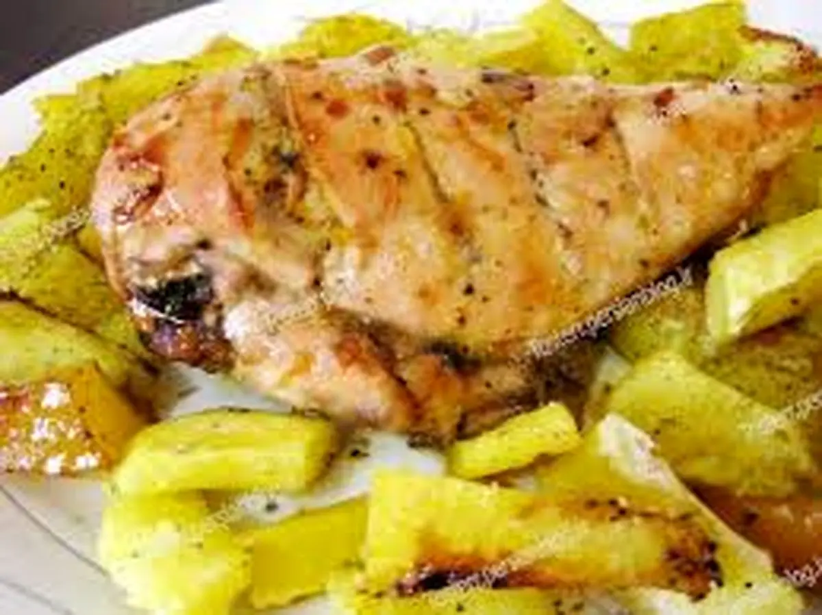 ماهی با گوجه و سیب زمینی، یک غذای سالم