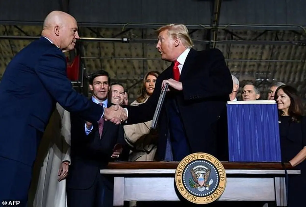 تشکیل اولین نیروی فضایی ارتش آمریکا