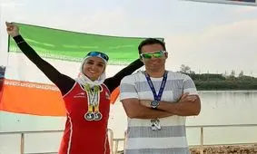 دومین مدال طلای نازنین ملایی در روئینگ کاپ آسیا