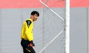 درگیری بیرانوند با کالدرون در تمرین