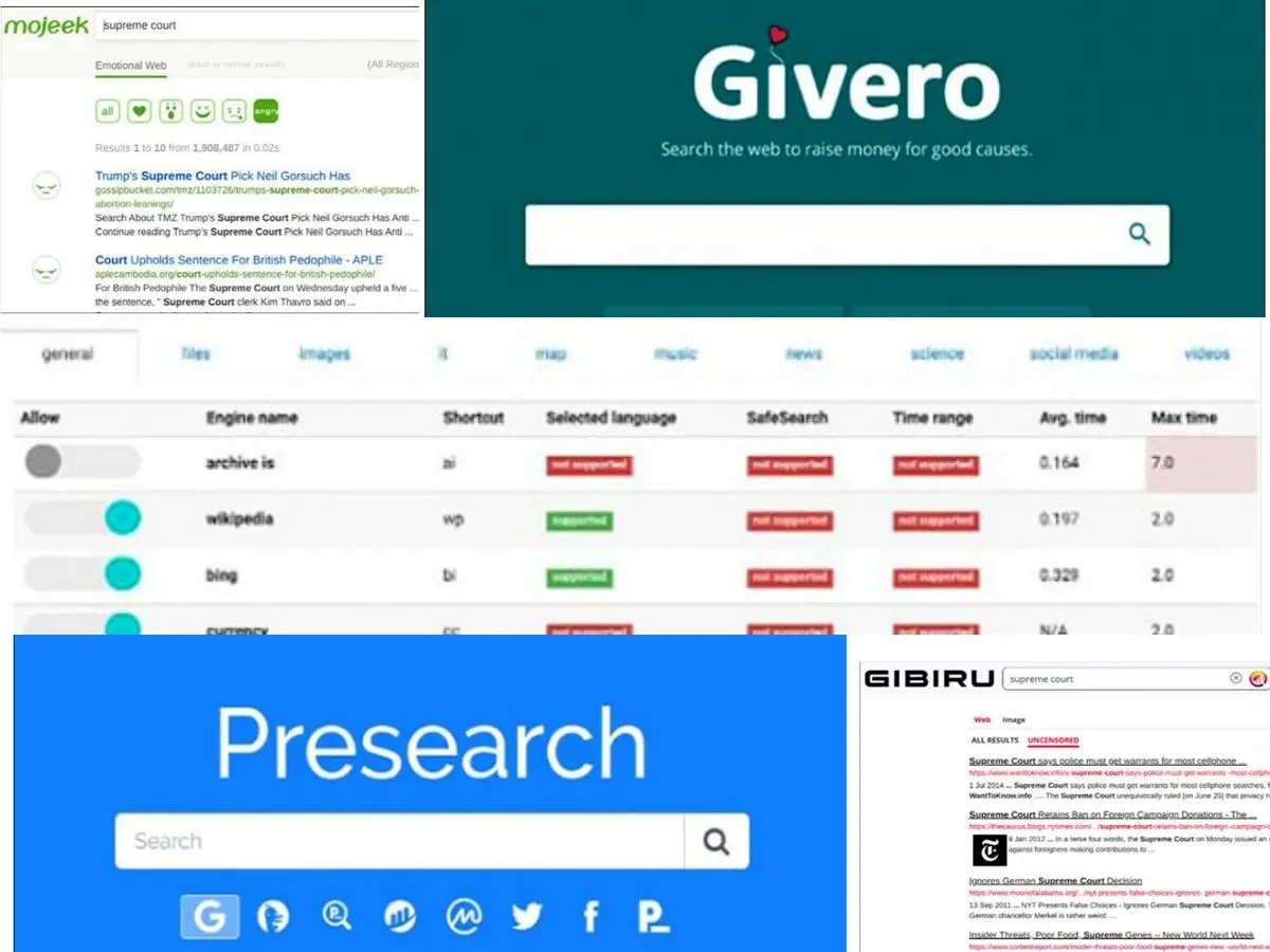 ۵ موتور جستجوگر کاربردی، به جز گوگل