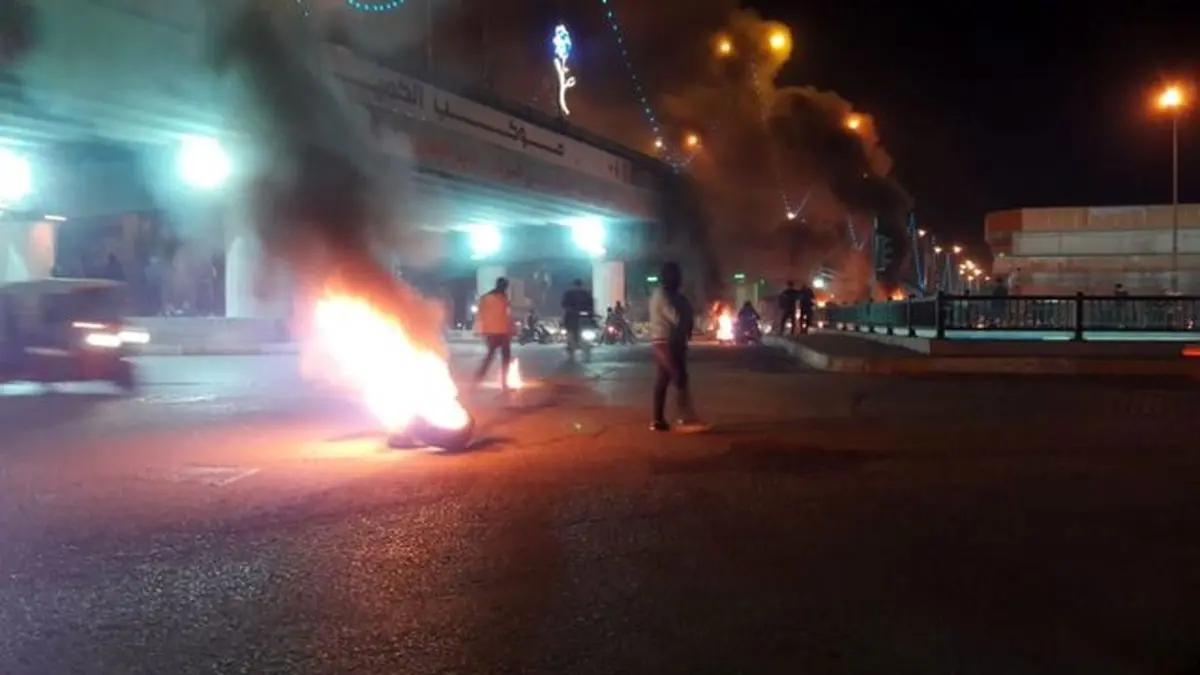 ادامه ناآرامی‌ها در عراق و تشدید حضور نیروهای امنیتی در منطقه خضرا / بغداد پادگان شده است