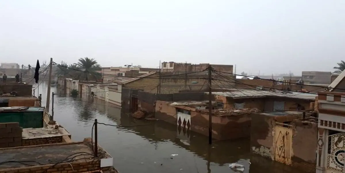 تداوم آبگرفتگی در برخی مناطق خوزستان پس از یک هفته