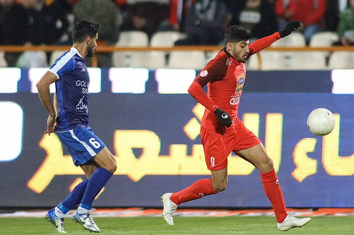 تساوی دو تیم پرسپولیس و گل گهر درنیمه اول