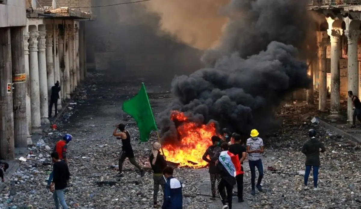 قتل فجیع نوجوان عراقی در میدان الوثبة بغداد + فیلم (هشدار؛ حاوی صحنه‌های دلخراش)