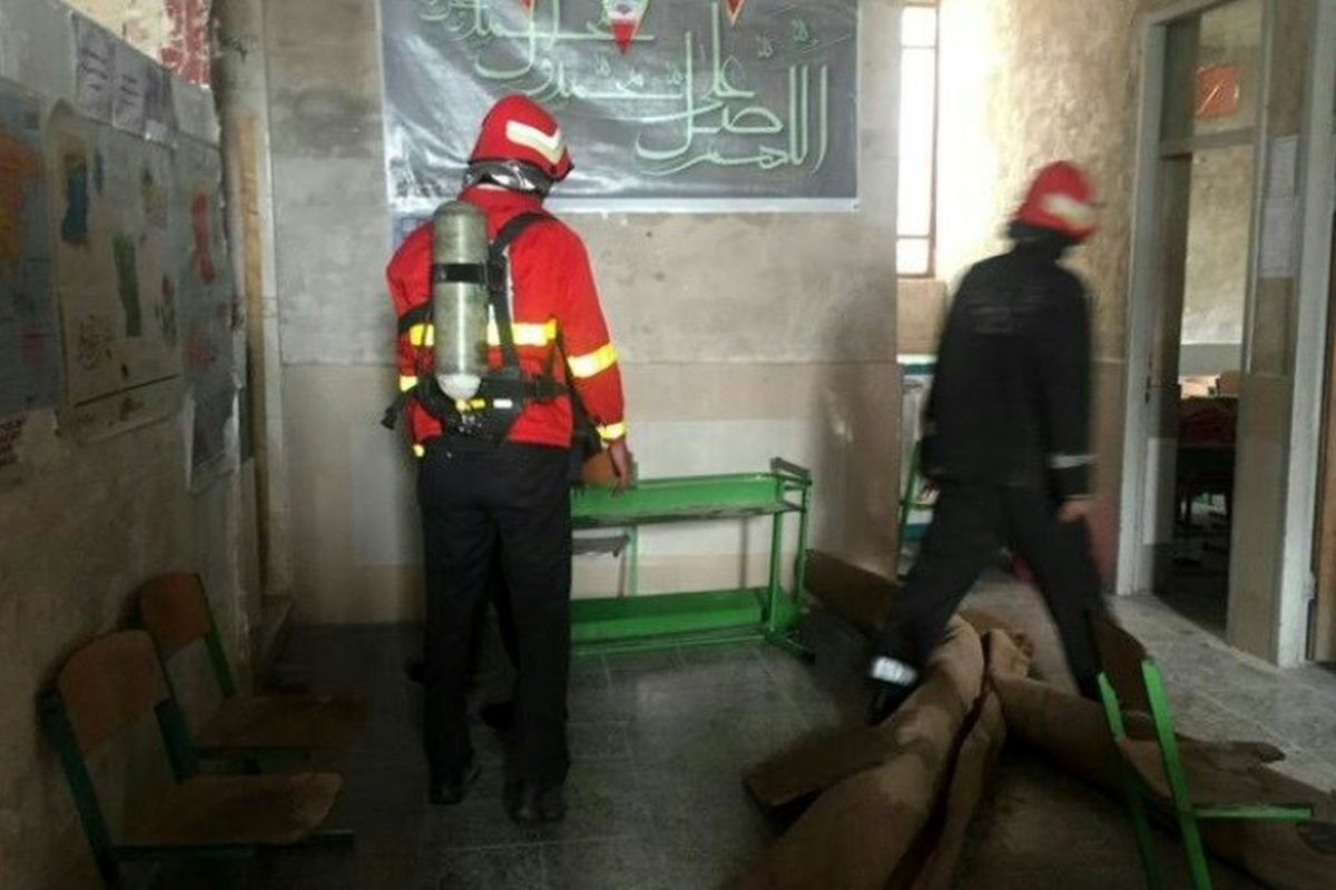 آتشسوزی در مدرسه پسرانه زاهدان