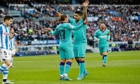 گل‌های گریزمان و سوارس برای برد بارسا کافی نبود