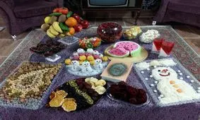 آموزش چیدمان سفره شب یلدا جدید و شیک ۹۸