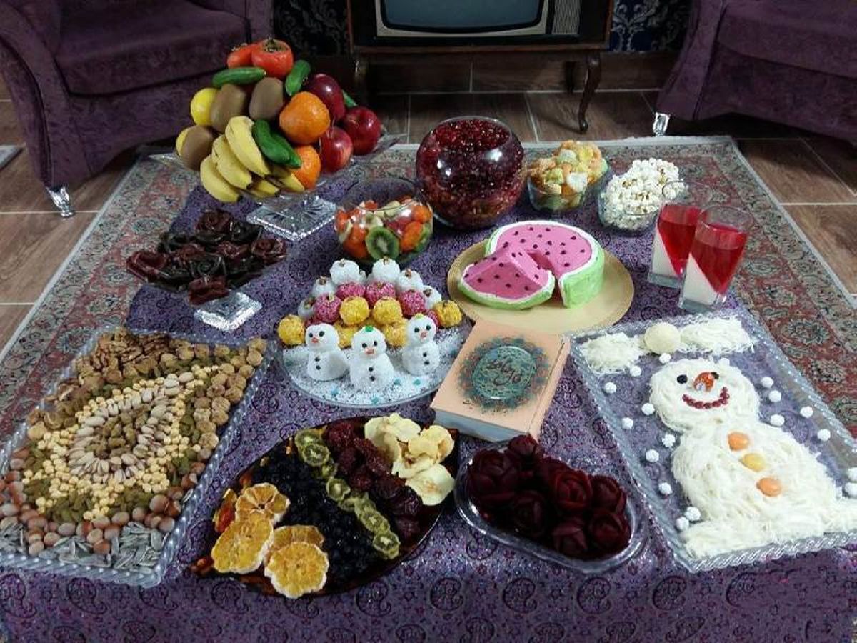 آموزش چیدمان سفره شب یلدا جدید و شیک ۹۸