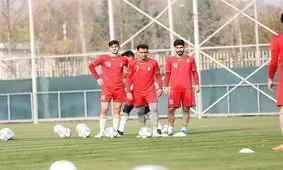 تمرین سبک بازیکنان امید در مرکز ملى