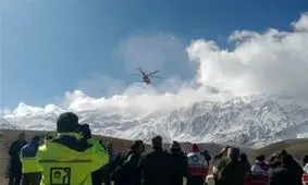 فیلمی از جست‌وجوی لاشه هواپیمای سقوط کرده در ارتفاعات ساوالان