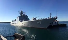 ورود ناوشکن چینی Xining به بندر چابهار برای انجام رزمایش