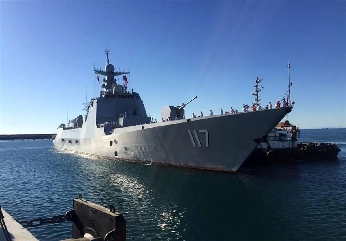 ورود ناوشکن چینی Xining به بندر چابهار برای انجام رزمایش