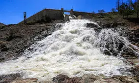 سد اکباتان همدان لبریز شد+عکس