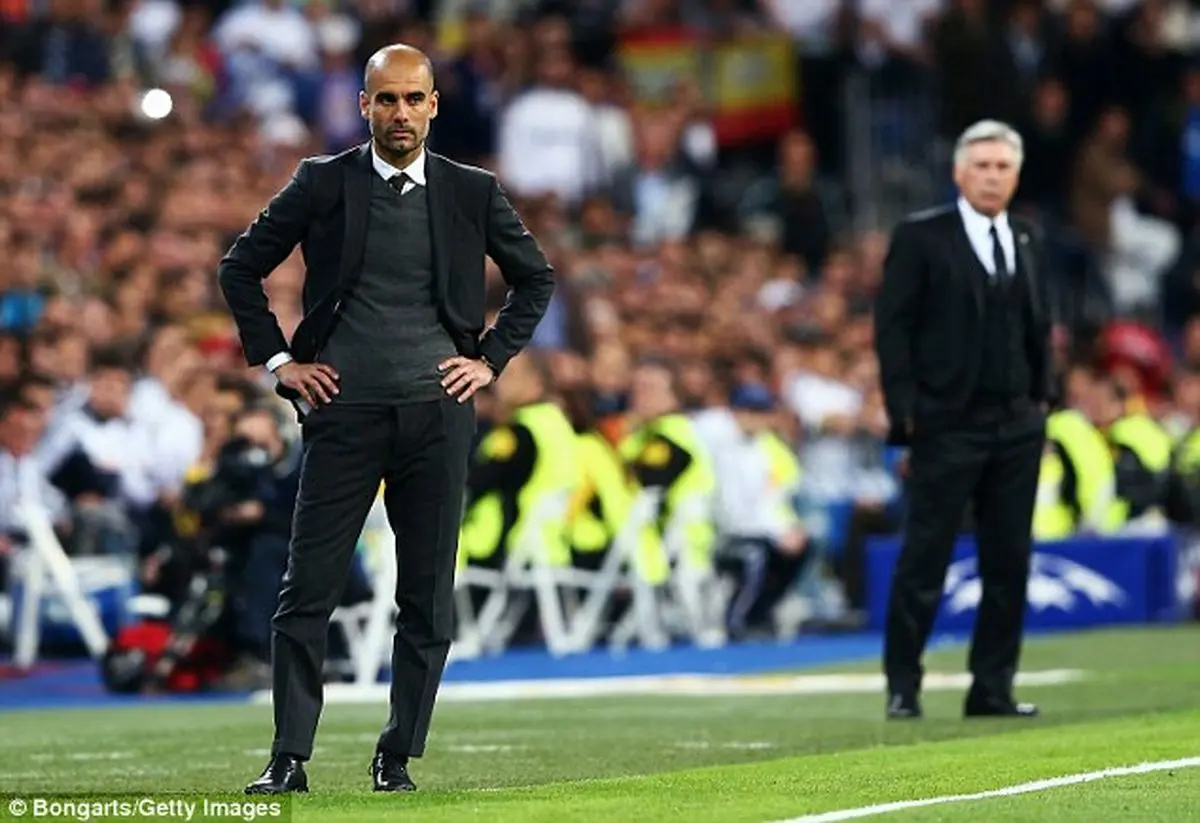 اعتراف پپ: همیشه مقابل تیم‌های آنچلوتی بازنده بودم