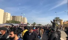 درخواست الحشد الشعبی برای پایان دادن به تجمع مقابل سفارت امریکا