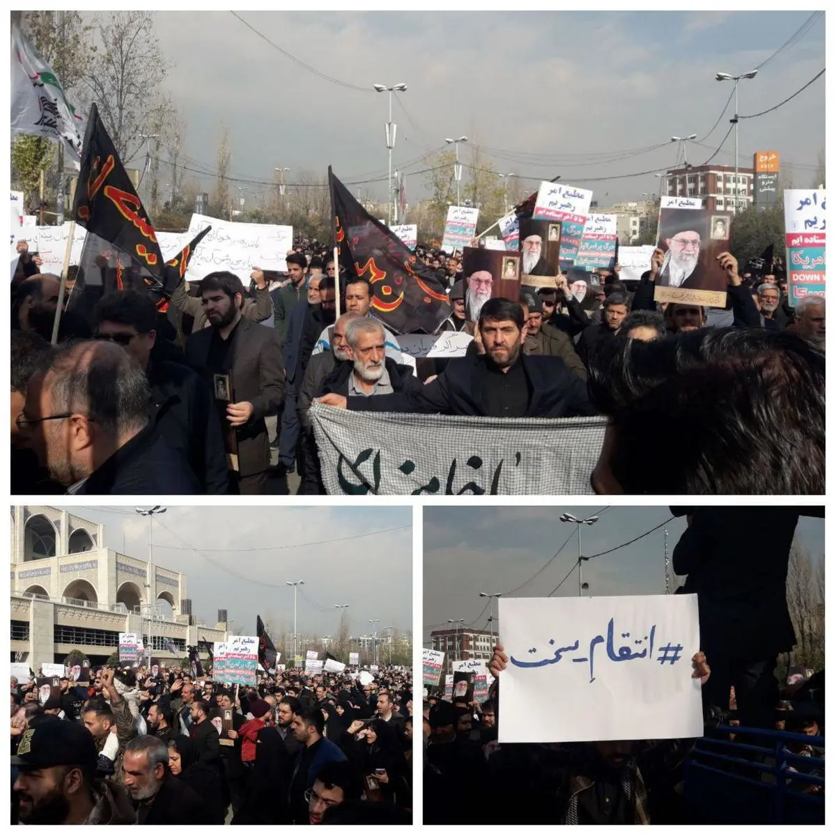 تقابل قدرت نرم ایران و قدرت سخت آمریکا / مردم به خیابان ها آمدند، آمریکا جنگنده فرستاد