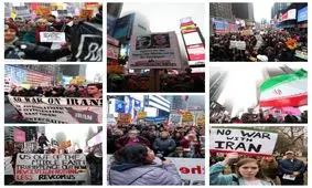 ترامپ در بهره برداری داخلی از ترور سپهبد سلیمانی شکست خورد / تظاهرات آمریکایی‌ها علیه جنگ با ایران