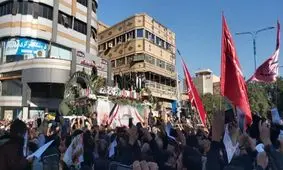 وداع باشکوه خوزستانی‌ها با شهید حاج قاسم و هم‌رزمانش