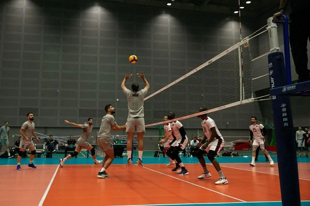 تساوی تیم ملی والیبال ایران و قطر در دیداری دوستانه!