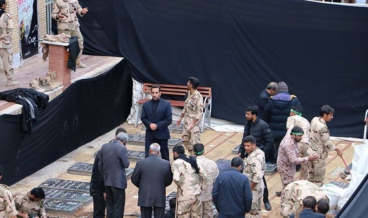 نخستین فیلم از آمادهسازی آرامگاه ابدی شهید حاجقاسم سلیمانی
