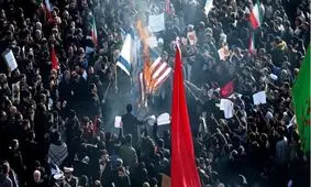 دریای سوگواران تهرانی با ادای احترام به ژنرال سلیمانی، خواستار انتقام سخت شدند