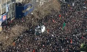 ۷ میلیون تهرانی در مراسم وداع و تشییع سپهبد حاج قاسم سليمانی شرکت کردند