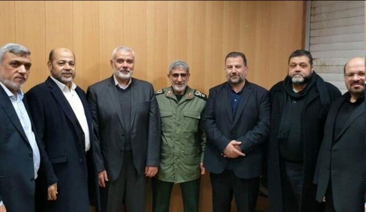 رئیس دفتر سیاسی حماس با فرمانده جدید نیروی قدس سپاه دیدار کرد