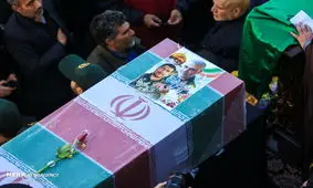 پیکر شهید مظفری‌نیا از همراهان سردار شهید سلیمانی در حرم حضرت معصومه (س) به خاک سپرده شد