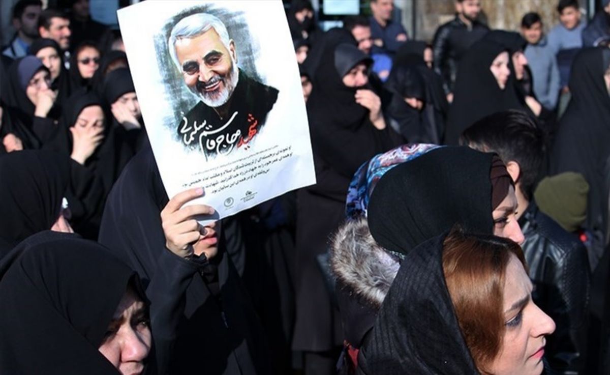 عزاداری مهاجران افغانستانی مقیم سرخه در سوگ شهید حاج قاسم سلیمانی