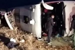 اسامی مجروحان سقوط اتوبوس تهران کلاله / فوت راننده ۵۰ ساله