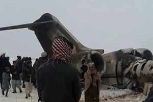 لاشه هواپیمای ساقط شده آمریکایی در افغانستان