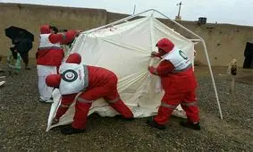 استقرار کمپ‌های اسکان موقت در خانه‌زنیان