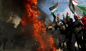 تظاهرات مردم فلسطین علیه معامله قرن