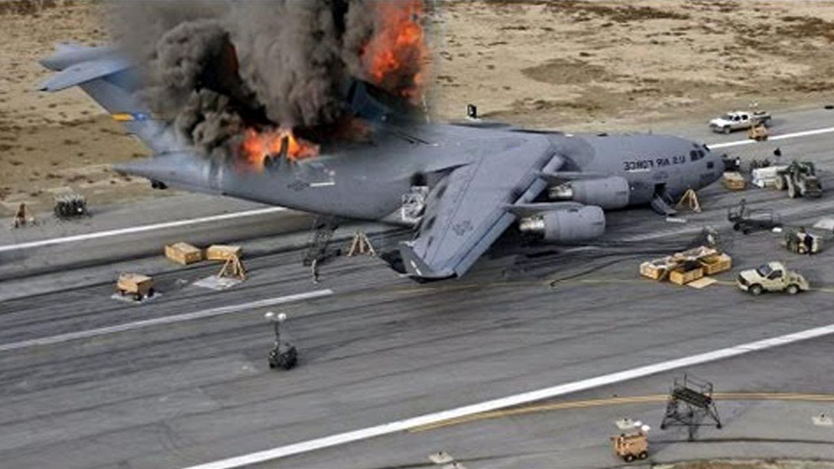 یک هواپیمای نظامی آمریکا در عراق سقوط کرد