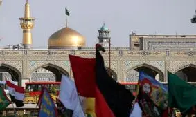 تشرف کاروان پیاده 1000 نفری ملل اسلامی به حرم مطهر رضوی