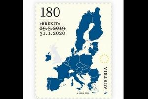 ابتکار اداره پست اتریش برای استفاده از تمبرهای برکسیت